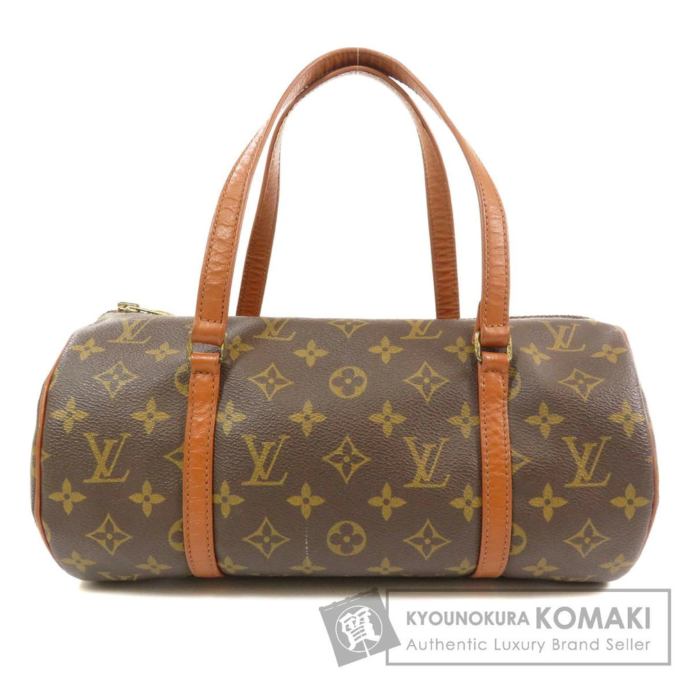 Louis Vuitton Papillon Monogram Canvas Top Handle Bag Brown